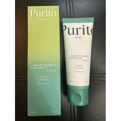 Purito Seoul Mighty Bamboo Panthenol Face Cream 100ml - 10% Panthenol for Blemish Recovery & Glow