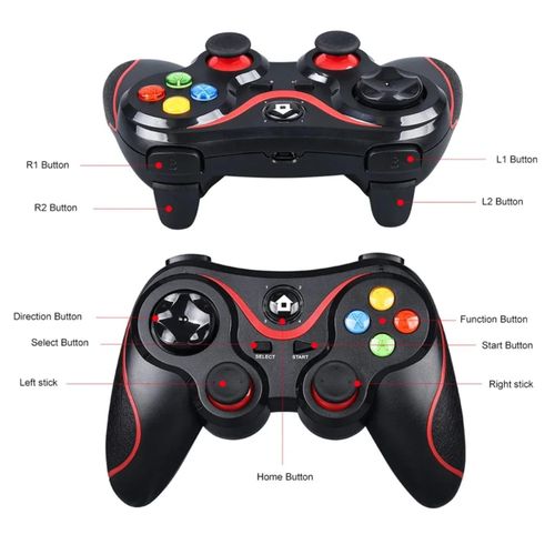 V8 wireless gaming controller for mobile phones, smart tv and consoles, gaming pad for PC compatible