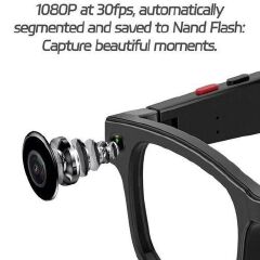 Smart Glasses with 5MP Camera & Real-Time AI Translation 1080P PHOTOS