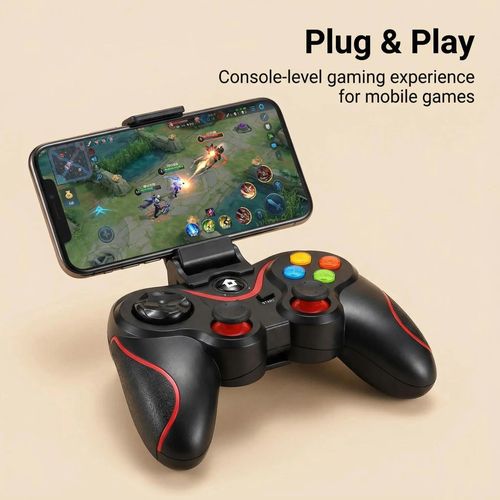 V8 wireless gaming controller for mobile phones, smart tv and consoles, gaming pad for PC compatible