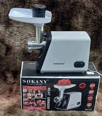 OFFER!! Sokany Meat Mincer 2500 Watts.A meat mincer or meat grinder is a butchery and kitchen appliance used for fine chopping (mincing) or mixing of raw or cooked meat, fish, vegetables