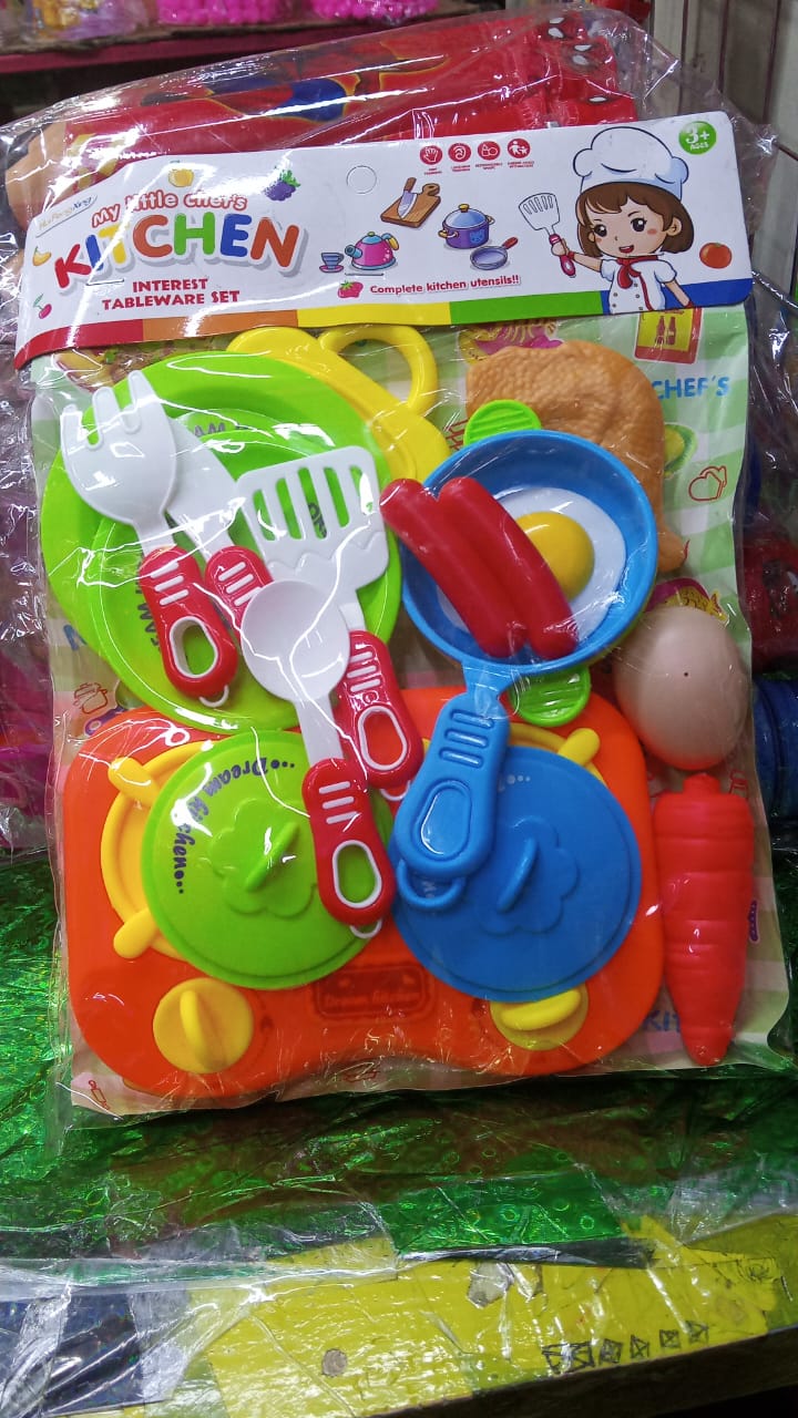 18 PCS LITTLE CHEF KITCHEN SET Cooking Toy For Kids - Toys For Girls