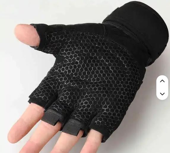 Half Finger Gym Gloves – Non-Slip Weight Lifting & Cycling Gloves for Men & Women