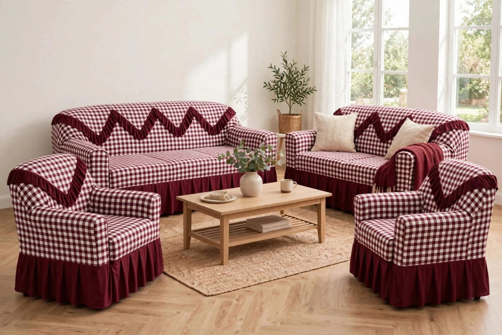 Premium High-Quality Elastic Loose Sofa Covers – Stretchable Protective Couch Covers