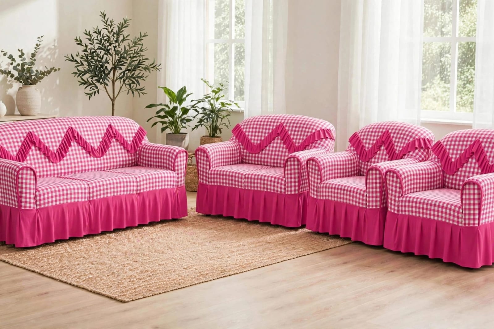 Premium High-Quality Elastic Loose Sofa Covers – Stretchable Protective Couch Covers