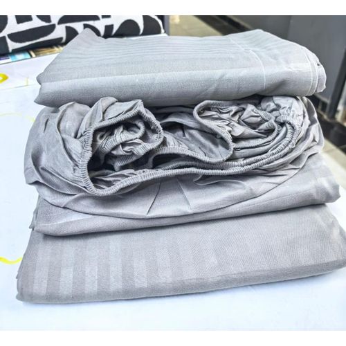 Pattern Quality Fitted Bedsheet 6 Pc Mattress Cover Set-1 Fitted Bedsheet,1 Flat Bedsheet and 4 Pillow Cases