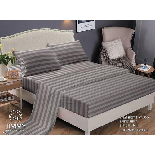 Pattern Quality Fitted Bedsheet 6 Pc Mattress Cover Set-1 Fitted Bedsheet,1 Flat Bedsheet and 4 Pillow Cases