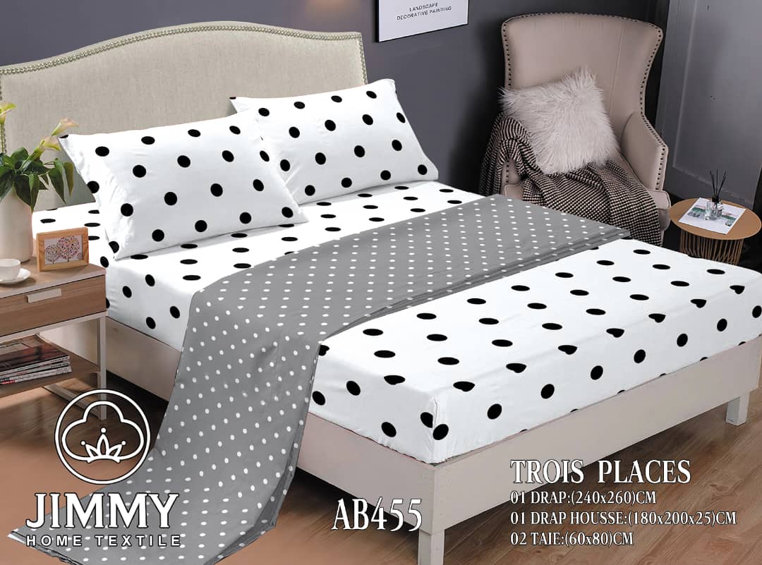 Pattern Quality Fitted Bedsheet 6 Pc Mattress Cover Set-1 Fitted Bedsheet,1 Flat Bedsheet and 4 Pillow Cases