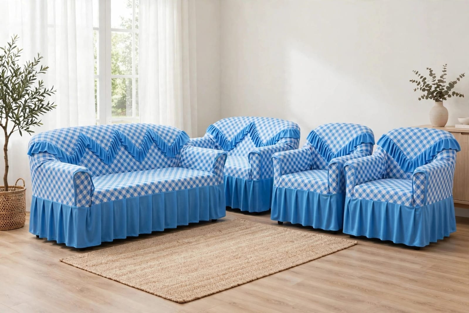 Premium High-Quality Elastic Loose Sofa Covers – Stretchable Protective Couch Covers
