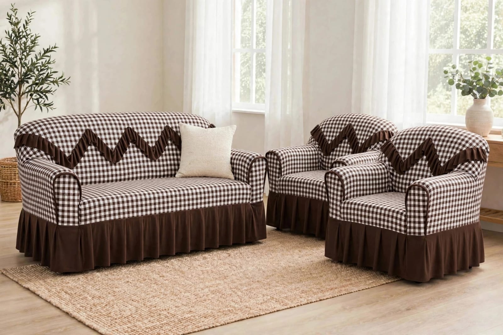 Premium High-Quality Elastic Loose Sofa Covers – Stretchable Protective Couch Covers
