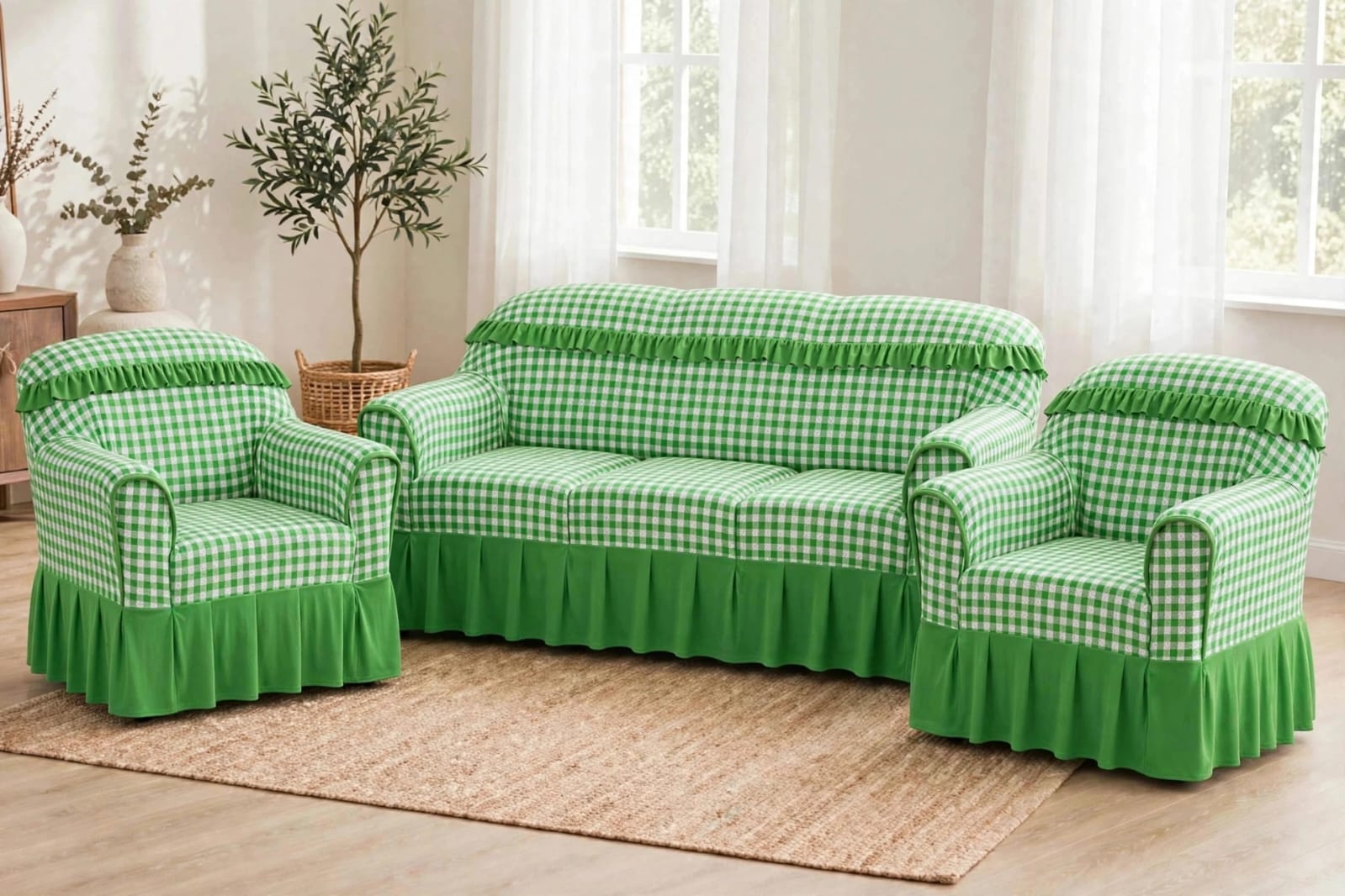 Premium High-Quality Elastic Loose Sofa Covers – Stretchable Protective Couch Covers