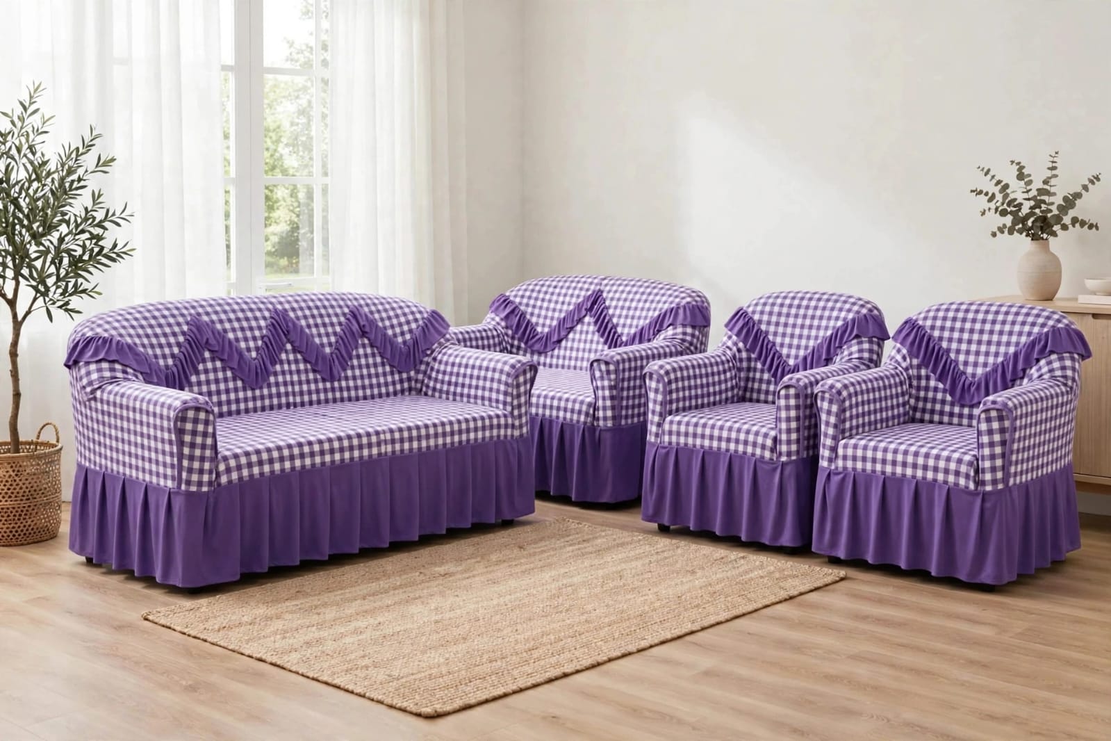 Premium High-Quality Elastic Loose Sofa Covers – Stretchable Protective Couch Covers