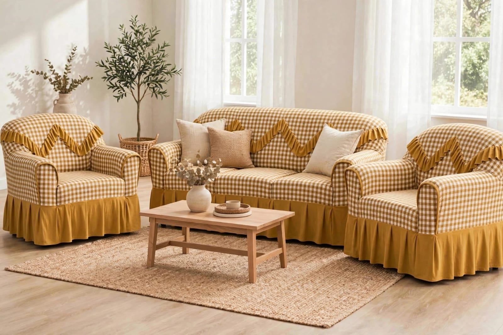 Premium High-Quality Elastic Loose Sofa Covers – Stretchable Protective Couch Covers