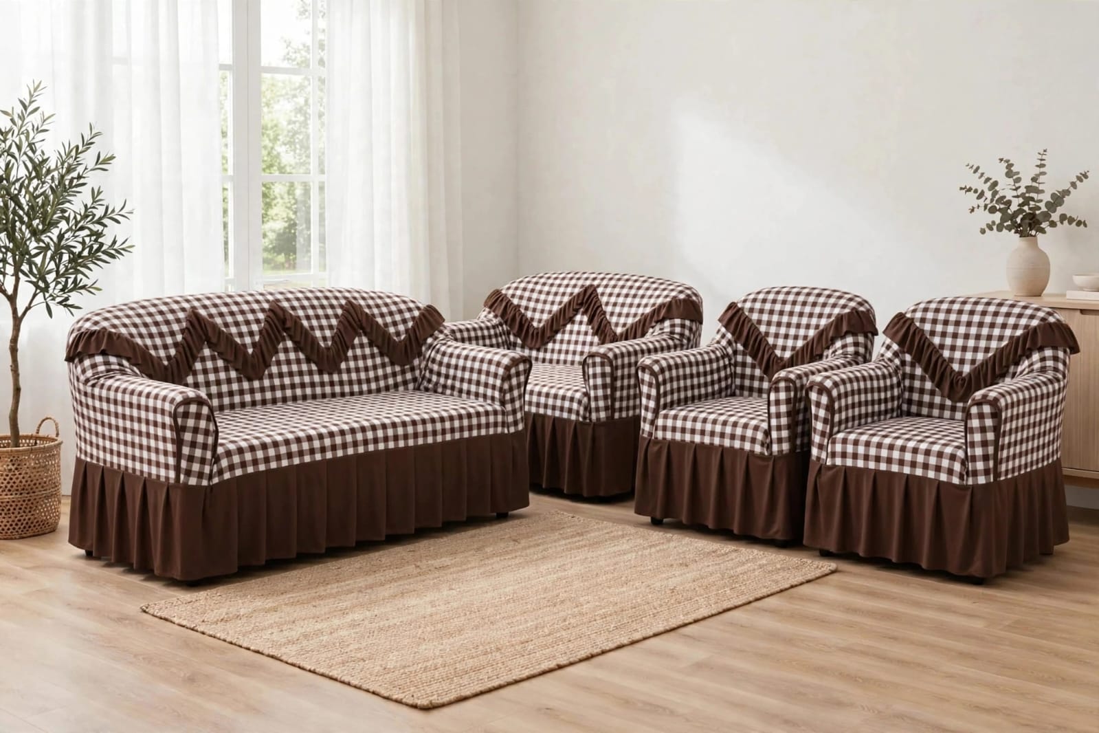 Premium High-Quality Elastic Loose Sofa Covers – Stretchable Protective Couch Covers