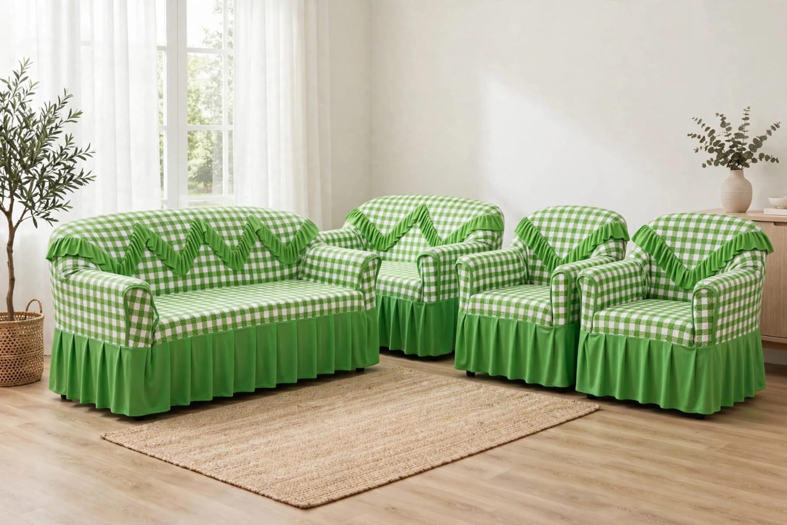 Premium High-Quality Elastic Loose Sofa Covers – Stretchable Protective Couch Covers