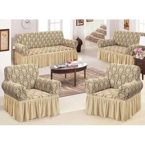 Quality Classy Universal Stretchable TURKEY Jacquard and Bubbles SEAT COVERS, SOFA LOOSE COVERS- 7 Seater-3:2:1:1