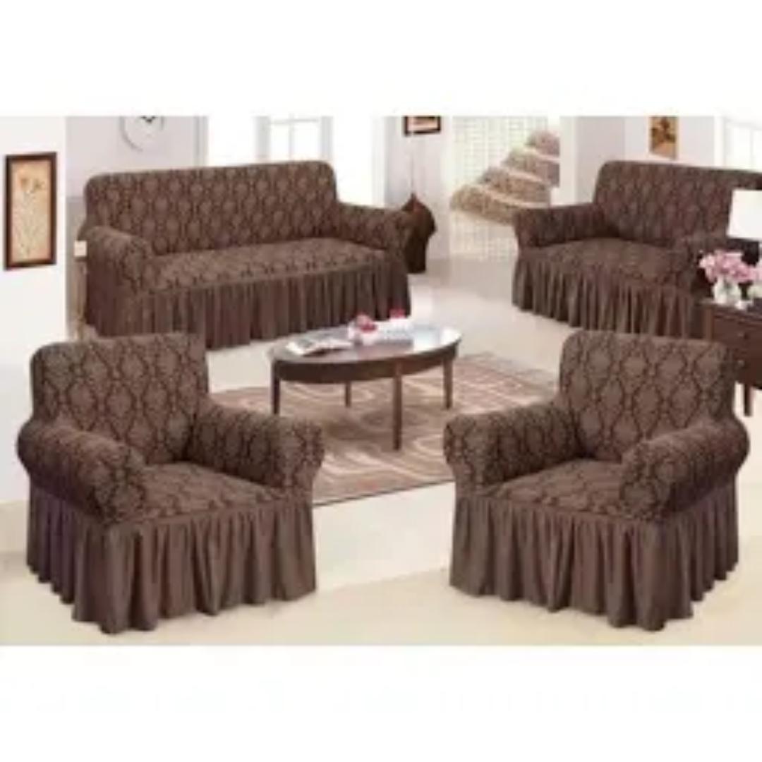 Quality Classy Universal Stretchable TURKEY Jacquard SEAT COVERS, SOFA LOOSE COVERS- 7 Seater-3:2:1:1