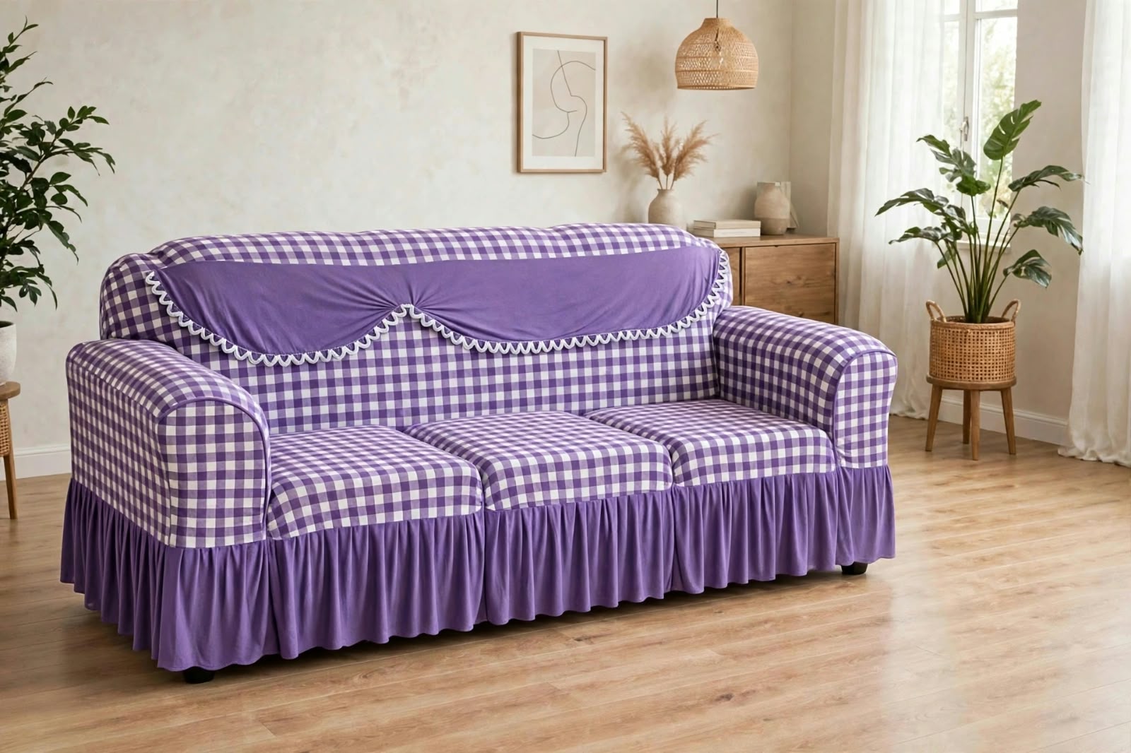 Premium Throw Pillow covers, Table covers and High Quality Elastic Loose Sofa Covers -Stretchable Material.
