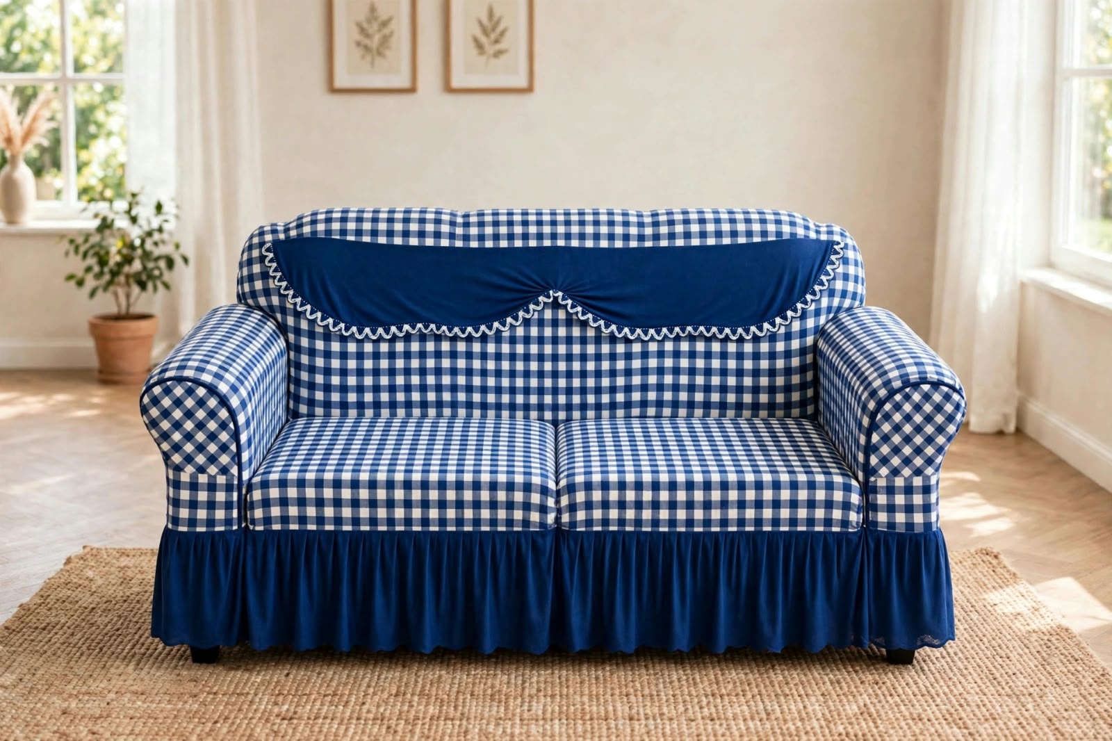 Premium Throw Pillow covers, Table covers and High Quality Elastic Loose Sofa Covers -Stretchable Material.