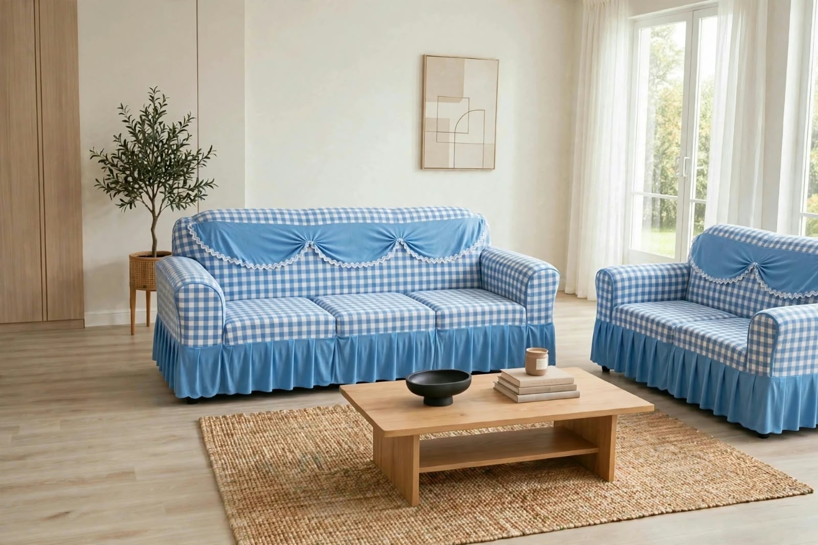 Premium Throw Pillow covers, Table covers and High Quality Elastic Loose Sofa Covers -Stretchable Material.