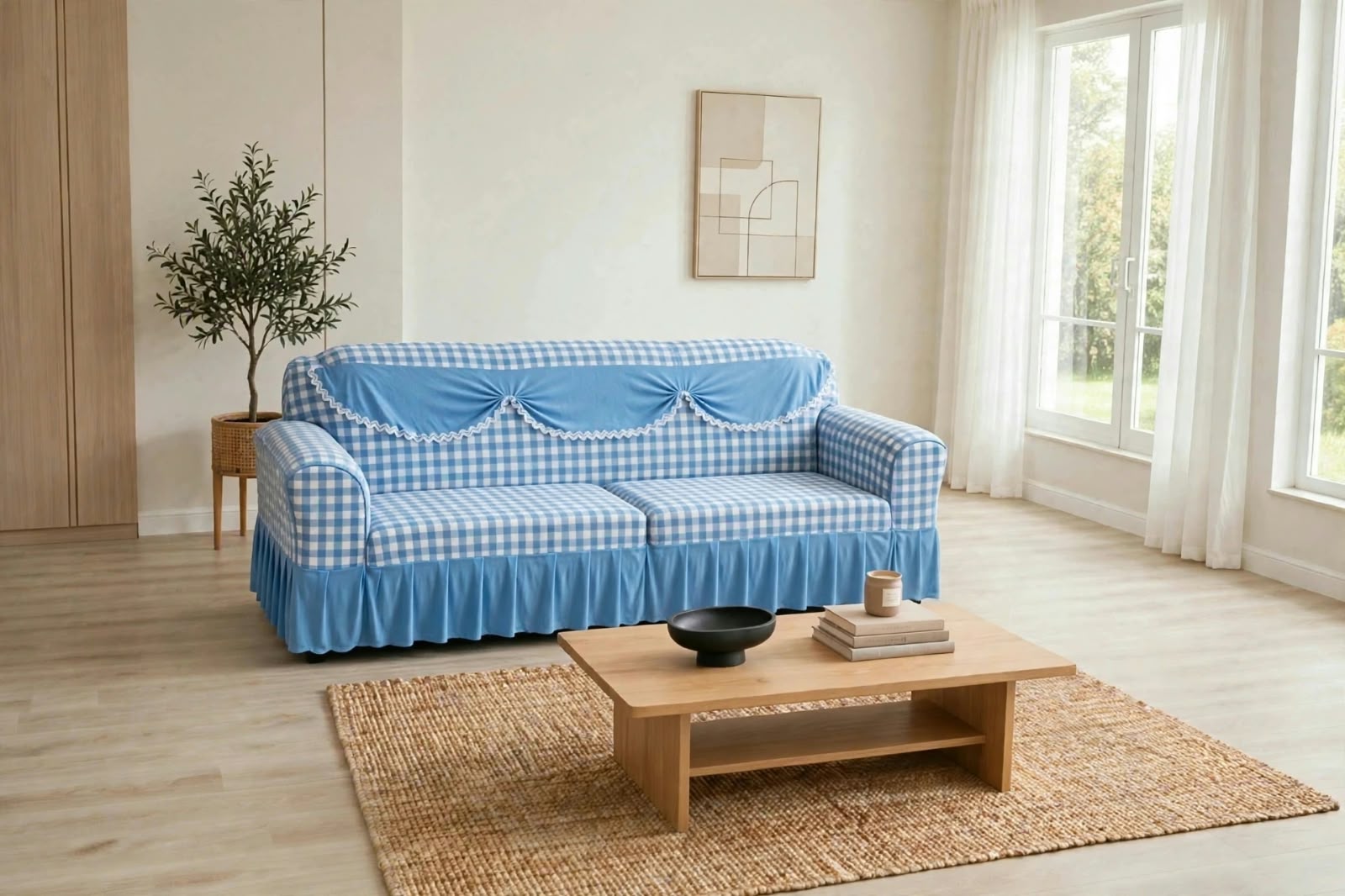 Premium Throw Pillow covers, Table covers and High Quality Elastic Loose Sofa Covers -Stretchable Material.