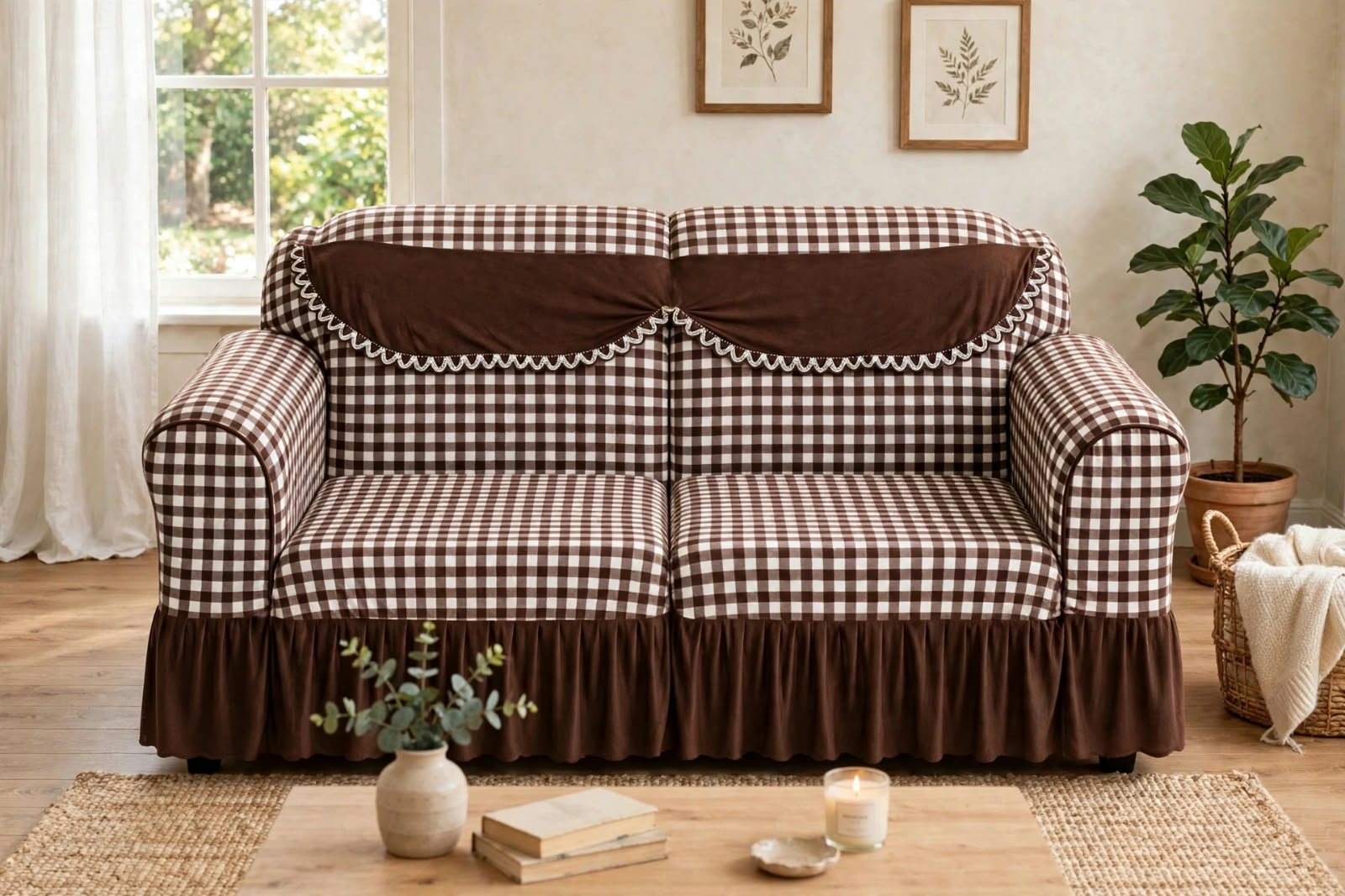 Premium Throw Pillow covers, Table covers and High Quality Elastic Loose Sofa Covers -Stretchable Material.