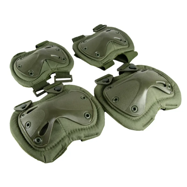 4 Piece Tactical Combat Knee and Elbow Protective Pads.Tactical Knee Pad Elbow Pad Black – Outdoor Airsoft & Sports Protective Gear