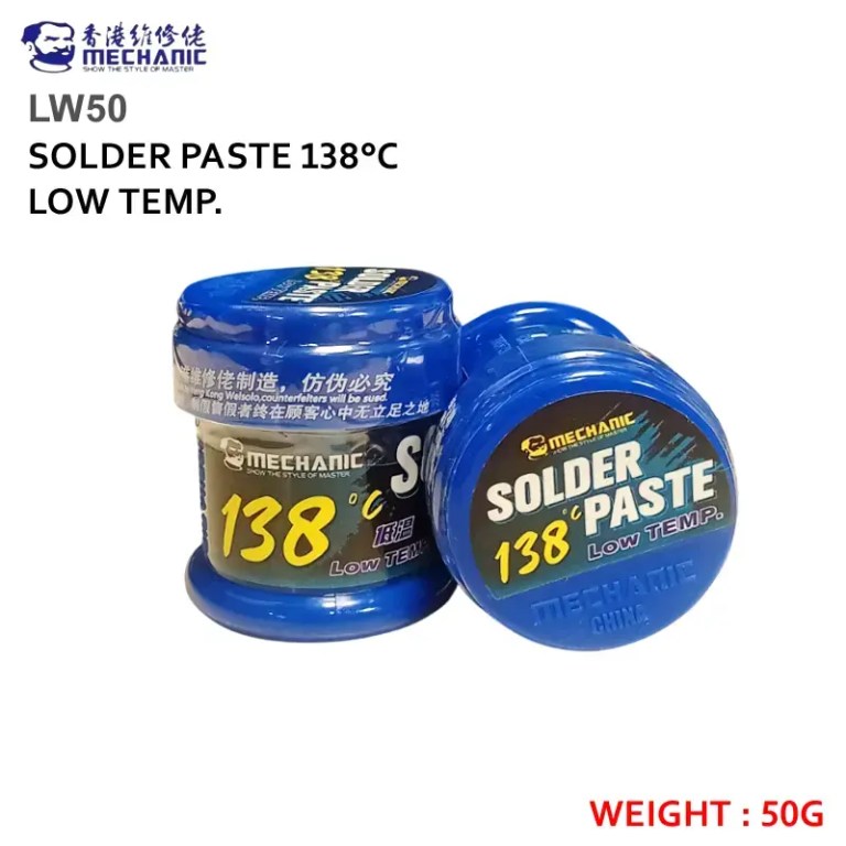 Original  Mehanic LW50 Solder Paste 138?C Low Temperature Paste Best For Reballing IC and Chips Mobile Repair Paste