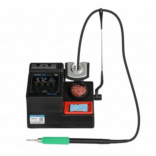 AIFEN A9E Soldering Station Compatible Soldering Iron Tip 115/210/245 Handle Control Temperature Welding Rework Station (A9E 210+3tips)