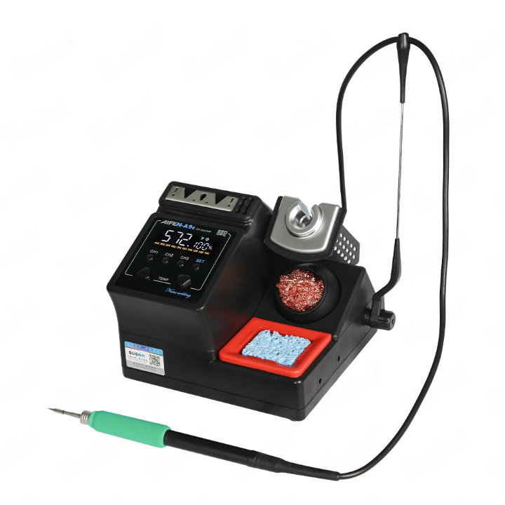 AIFEN A9E Soldering Station Compatible Soldering Iron Tip 115/210/245 Handle Control Temperature Welding Rework Station (A9E 210+3tips)