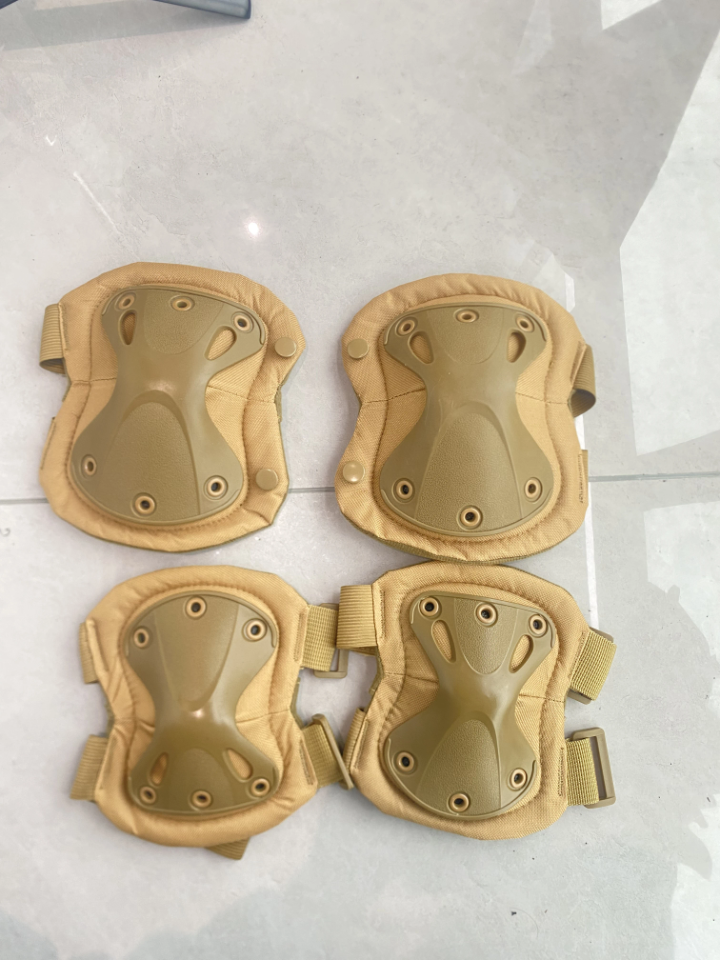 4 Piece Tactical Combat Knee and Elbow Protective Pads.Tactical Knee Pad Elbow Pad Black – Outdoor Airsoft & Sports Protective Gear