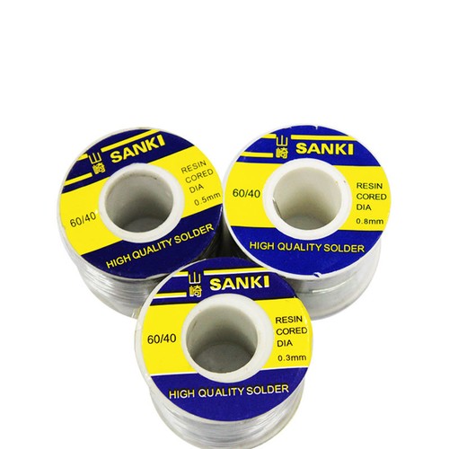 SANKI Solder Wire 0.3 0.5 0.6 0.8 1.0 mm 250g 60% Tin 40% Lead Resin Core