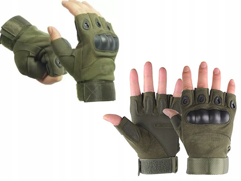 Fingerless Tactical Gloves Military survival Hard Knuckle Anti Slip, Wear Resistant Hard Knuckle Shell Protection Extra Grip