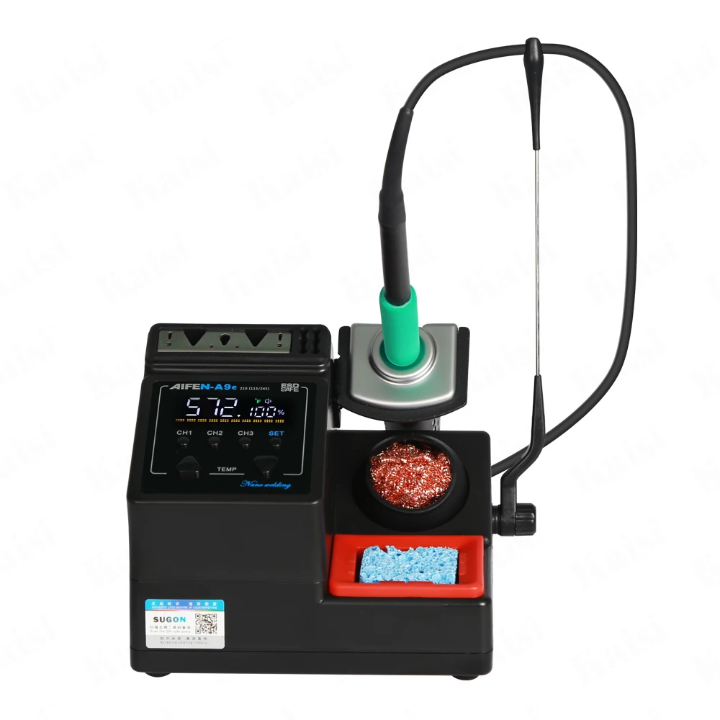 AIFEN A9E Soldering Station Compatible Soldering Iron Tip 115/210/245 Handle Control Temperature Welding Rework Station (A9E 210+3tips)