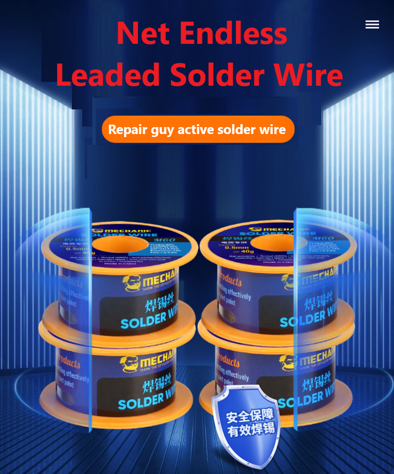 Mechanic DS6 Solder Wire 0.4mm 40g (Sn60/Pb40, Rosin Core)