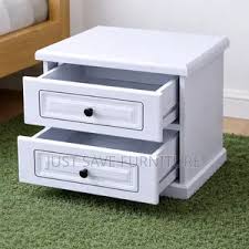 Modern 2-Drawer Bedside Table/ stylish 2-drawer bedside table with a strong wooden frame, smooth sliding drawers, and a clean modern white finish