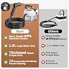 Handheld Steam Cleaner for Home, 2000W High Temperature Pressurized Machine, 1.6L Water Tank, Handle-controlled Steam Output, Portable Cleaning Steamer for Car, Bed Bugs, Furniture, Grout (White)
