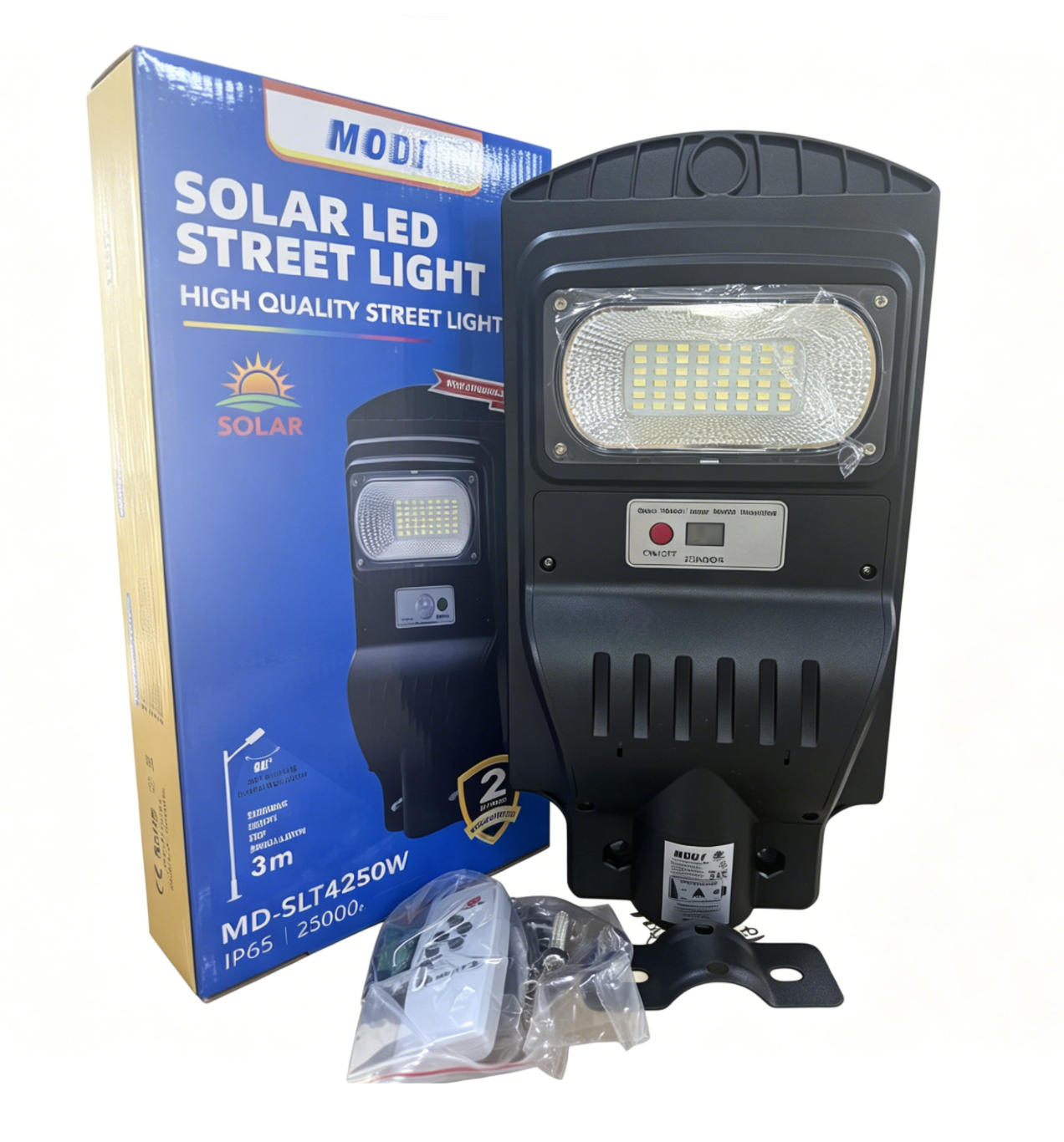 MODI Super Bright LED Solar Light, Street Light Motion Sensor Waterproof Outdoor Lamp for Street, Corridor, Home Courtyard & Rural Use