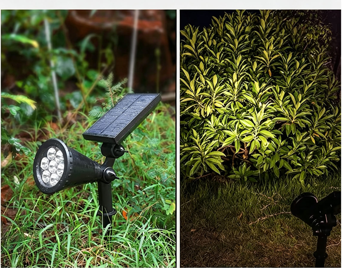 MODI New Super Bright Solar Spot Lights Outdoor, Waterproof Solar Ground Stake Landscape Lamp,  Solar Tree Lights for Garden Yard Patio Lawn Decor