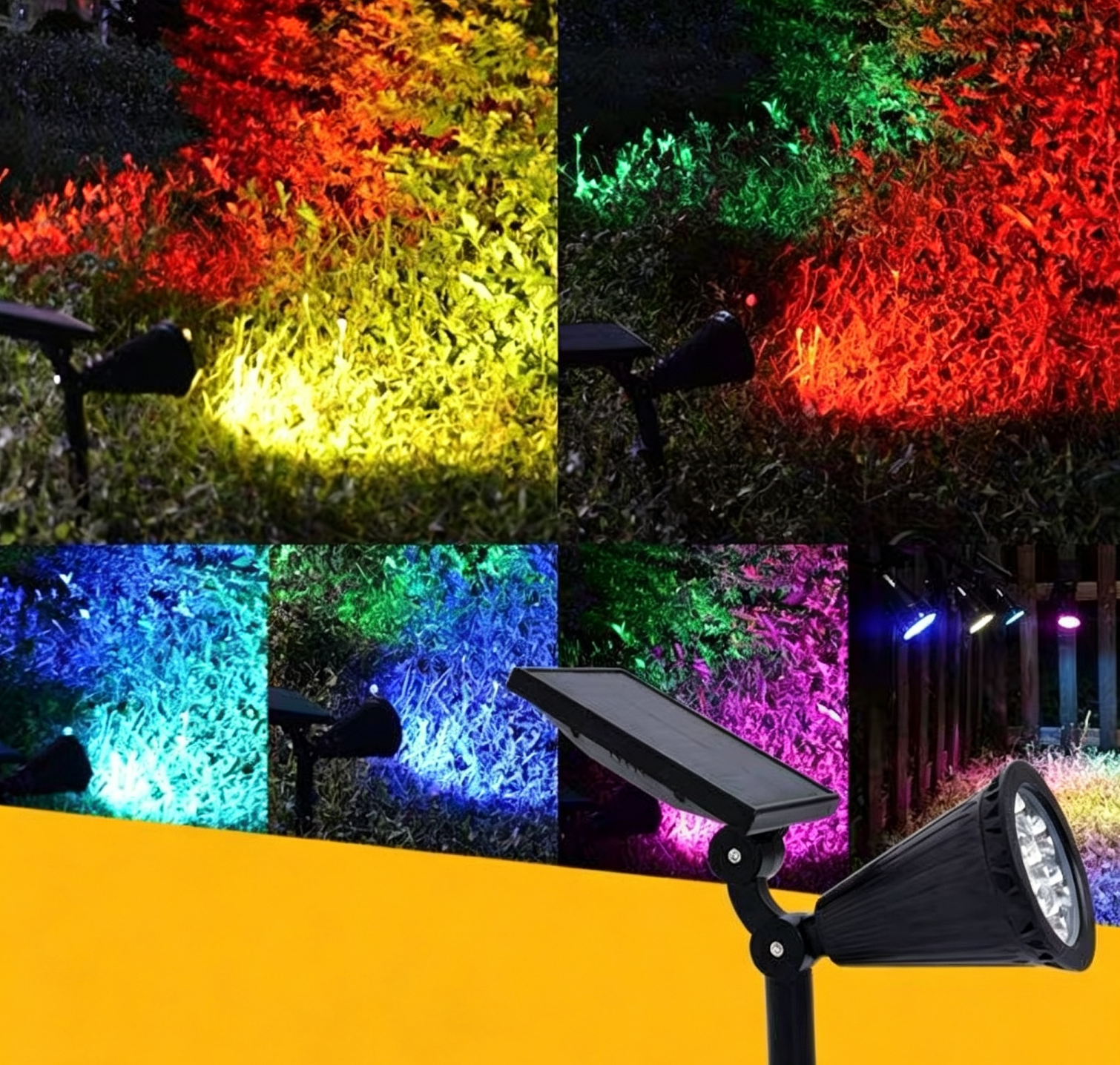 MODI New Super Bright Solar Spot Lights Outdoor, Waterproof Solar Ground Stake Landscape Lamp,  Solar Tree Lights for Garden Yard Patio Lawn Decor