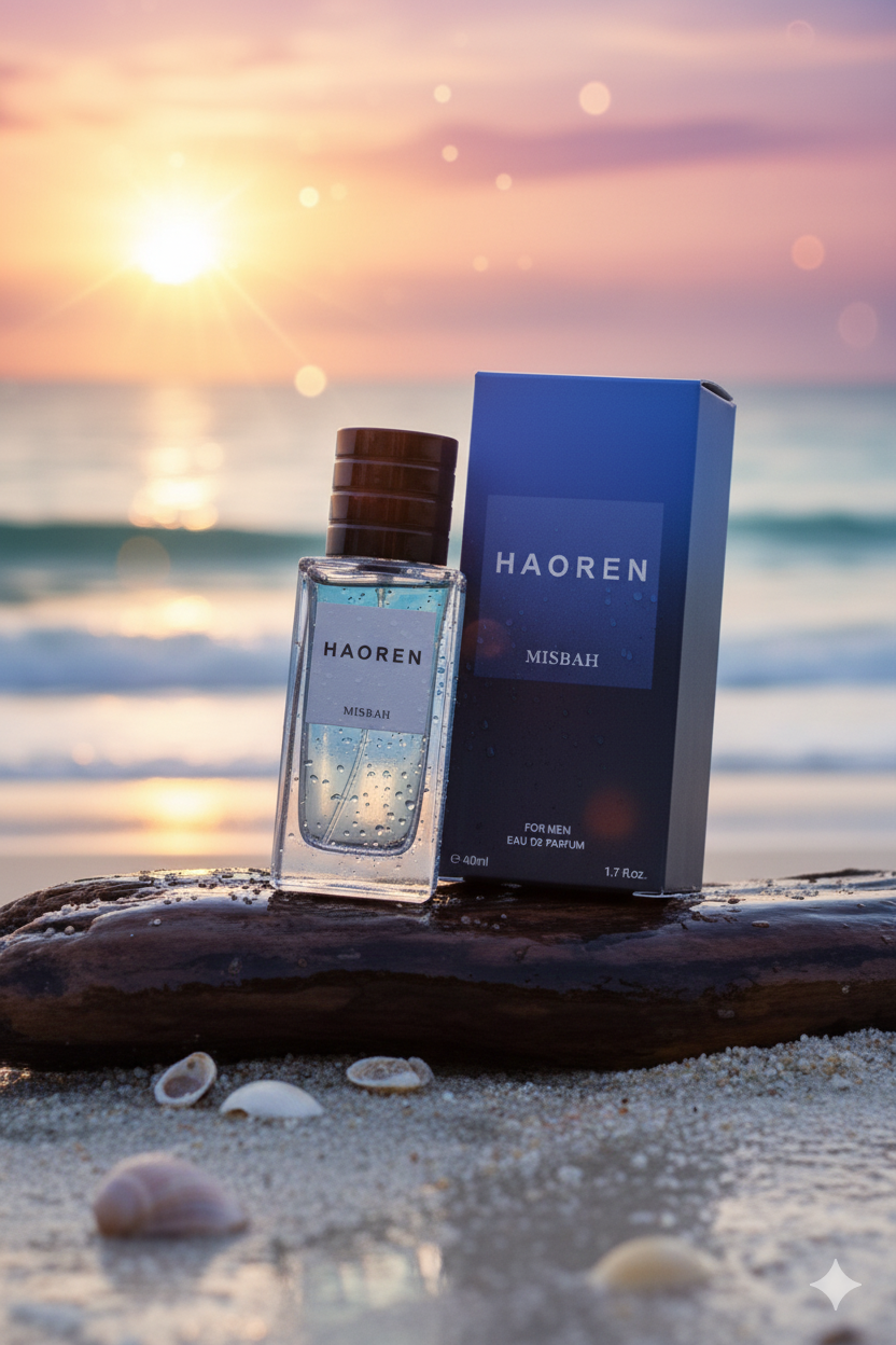 Misbah Eau de Parfum Men 50ml - Oriental Fougère Scent, Refreshing Office & Date Night Fragrance, Gift for Him