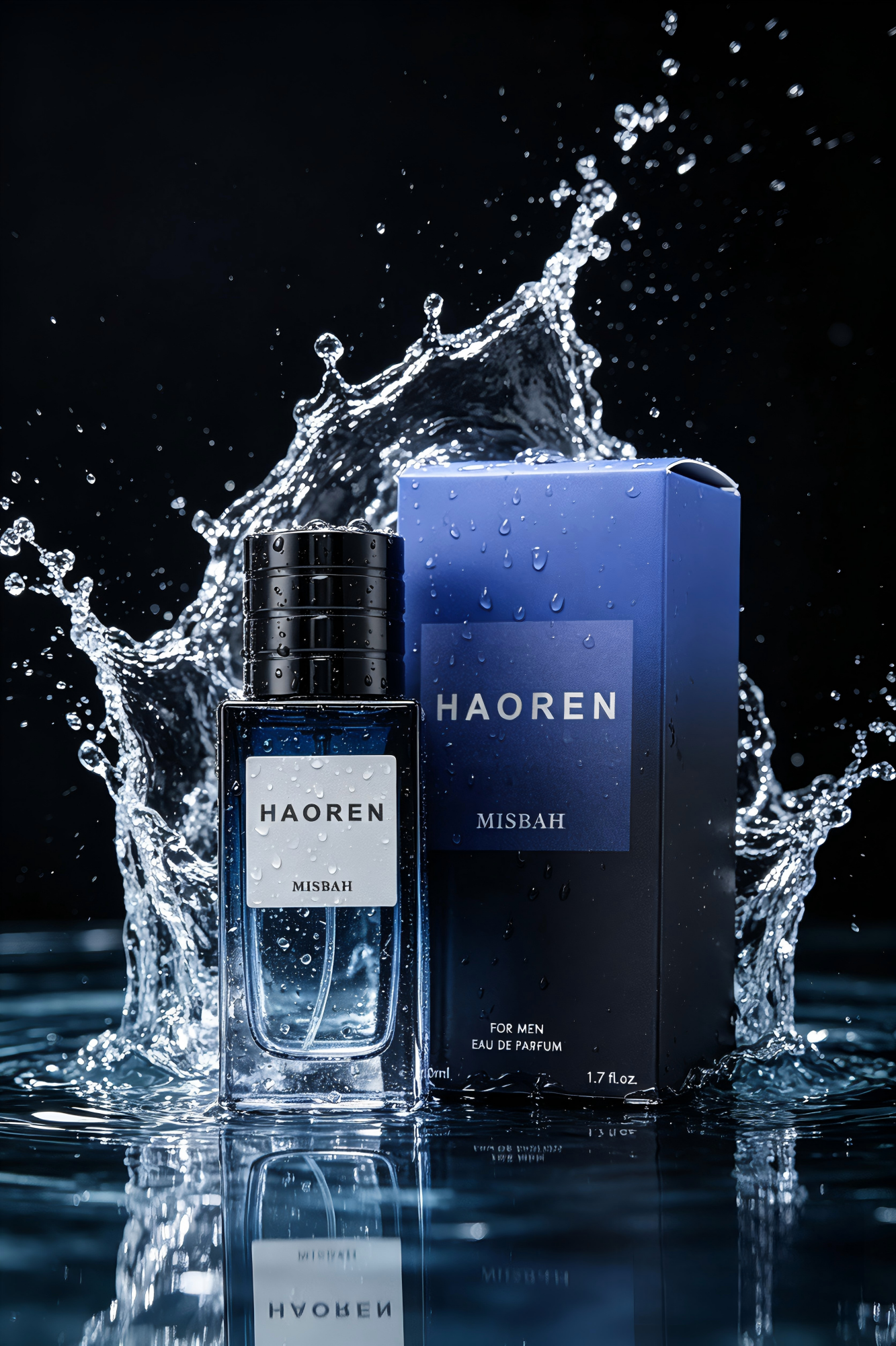 Misbah Eau de Parfum Men 50ml - Oriental Fougère Scent, Refreshing Office & Date Night Fragrance, Gift for Him