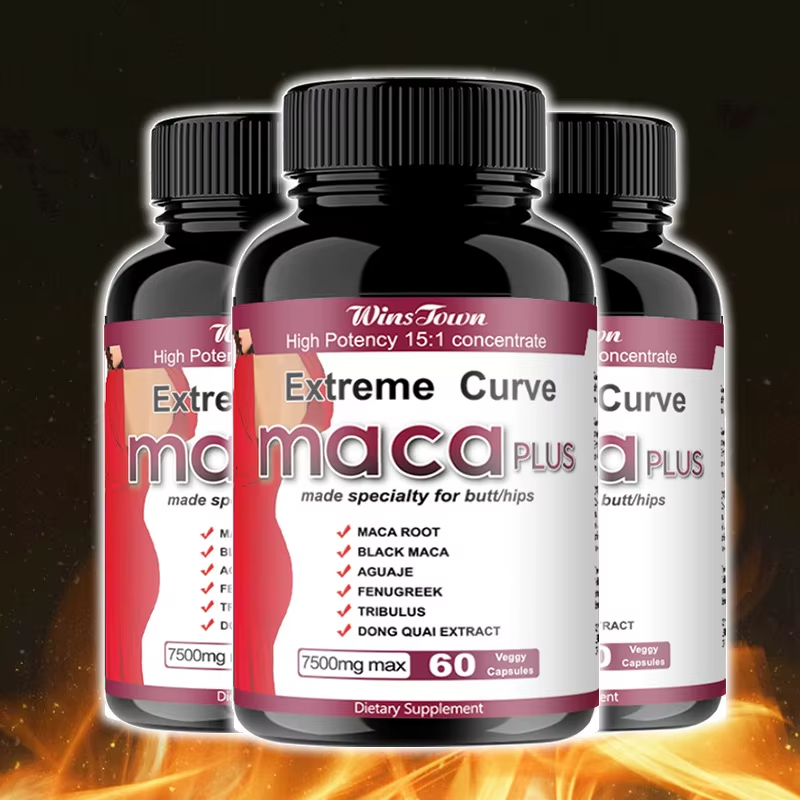Extreme Butt & Hip Curve Maca Plus Capsules (7500mg) | Dietary Supplement made specialty for Butt/hips EnhancementMade with All Natural Ingredients and No Weight Gain or Known Side Effects- 60capsules