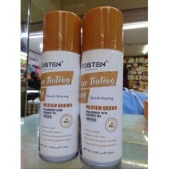 Foisten Lace Tint Spray Medium Brown 120 ml – Long-Lasting Wig Lace Tone Matching, Quick-Dry, Invisible Finish, No Residue, Professional Tint for Lace Frontals & Closures