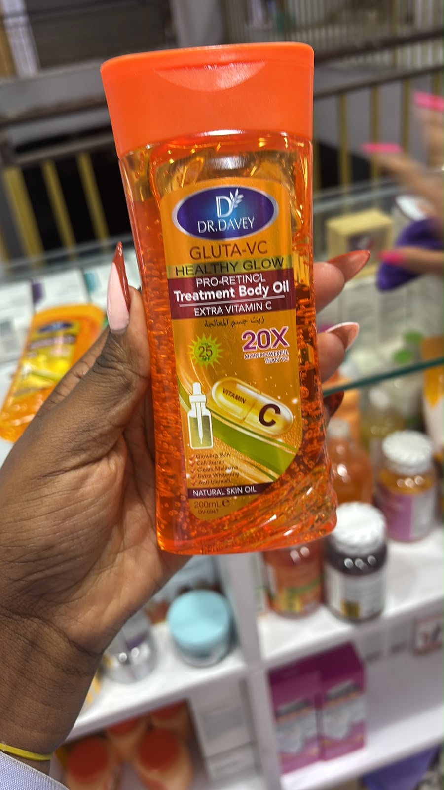DR. DAVEY Golden Hour Glow Shimmering Body, Gluta Amino Healthy Glow, Gluta-VC Pro Retinol, GLUTA-NIA Bleaching Body Oil