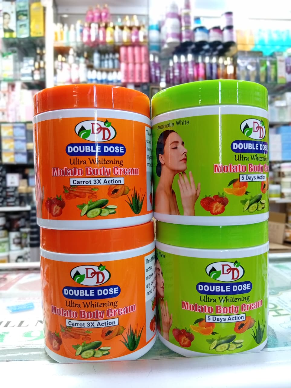 Cream Double Dose Ultra Whitening Molato Body Cream 5 Days Action Fast Skin Brightening Moisturizing Body Lotion Dark Spot Removal Even Tone Hydrating Whitening Cream for Smooth Glowing Skin