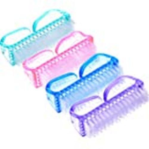 TIME LIMITED DEALS!!!4 Pcs Handle Grip Cleaning Brush Tools Small Manicure / Pedicure