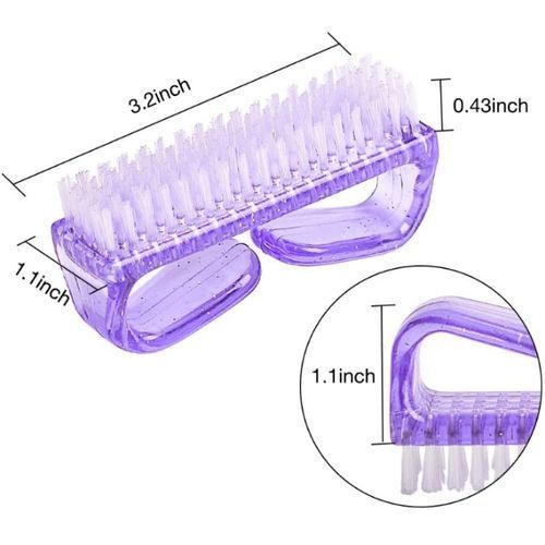 TIME LIMITED DEALS!!!4 Pcs Handle Grip Cleaning Brush Tools Small Manicure / Pedicure
