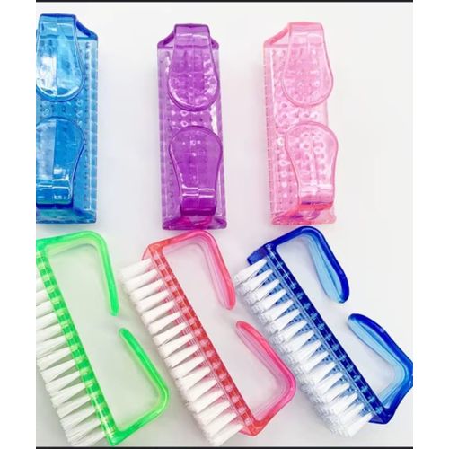 TIME LIMITED DEALS!!!4 Pcs Handle Grip Cleaning Brush Tools Small Manicure / Pedicure