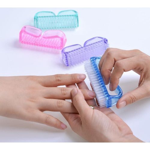 TIME LIMITED DEALS!!!4 Pcs Handle Grip Cleaning Brush Tools Small Manicure / Pedicure